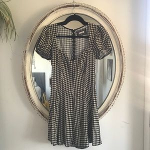Reformation Gingham Mini Dress Size 6